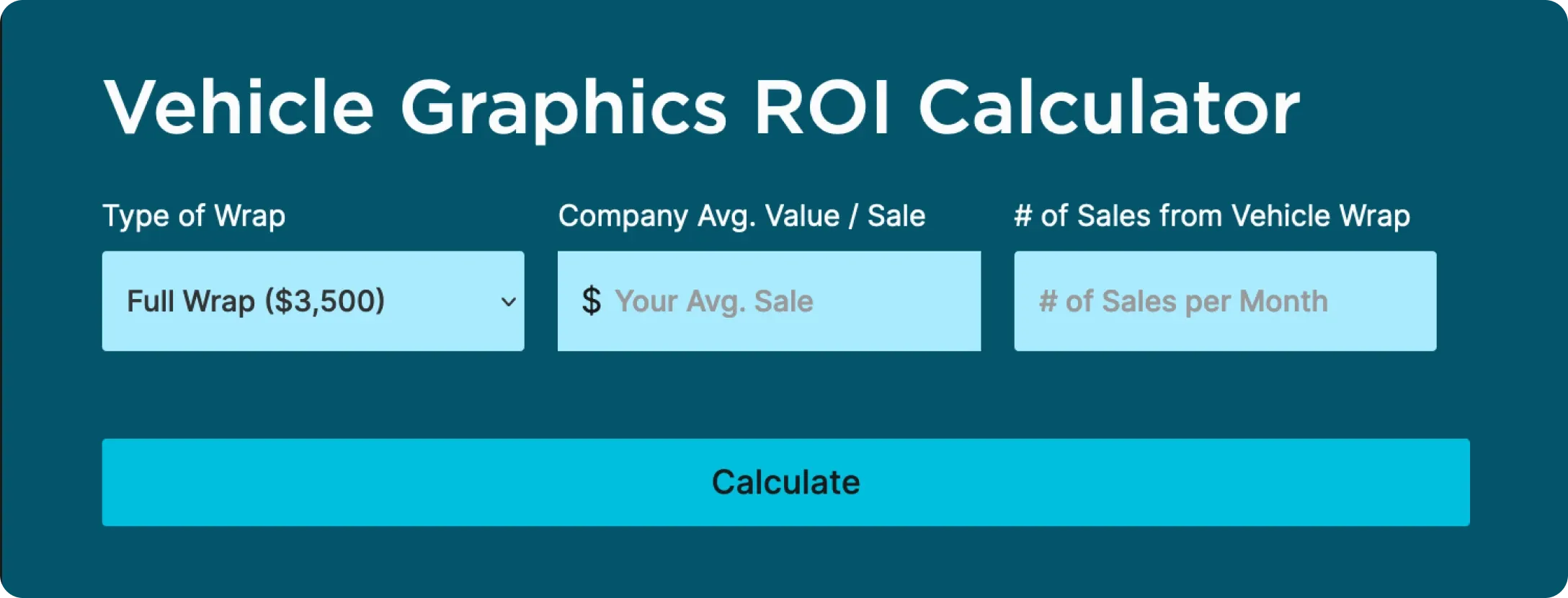 Wrap ROI Calculator